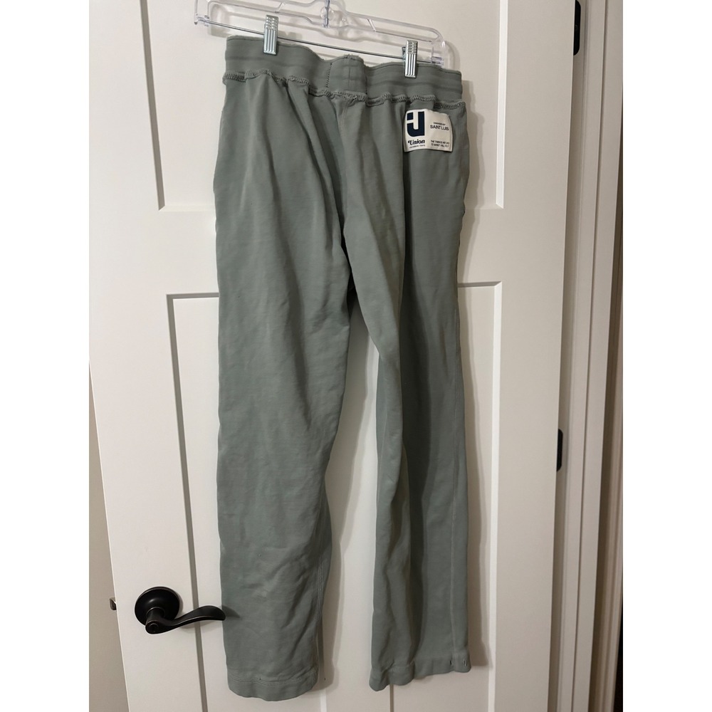 Reigning Champ x Union NYC Athletic Wear Sweatpants M Sage Green Distressed - Picture 5 of 11